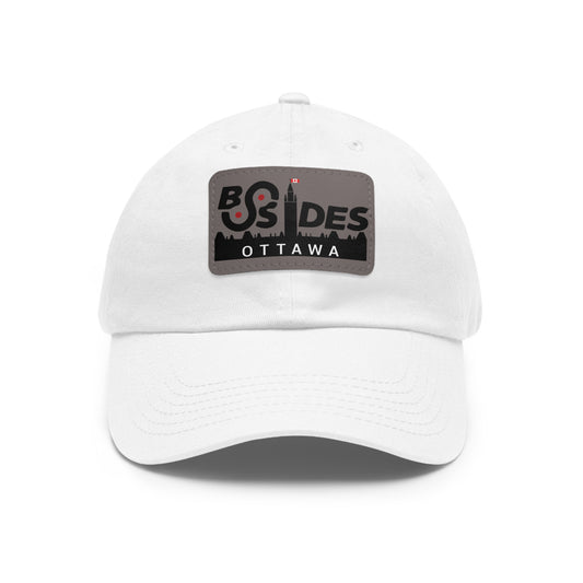 Dad Hat with Leather Patch (Rectangle)